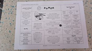 Menu at Vegan Ramen Shop - Jana Pawla in Warsaw
