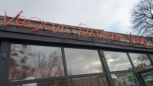 Outside at Vegan Ramen Shop - Jana Pawla in Warsaw