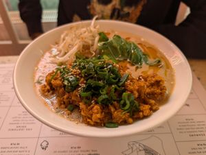 Sesame paste broth at Vegan Ramen Shop - Jana Pawla in Warsaw