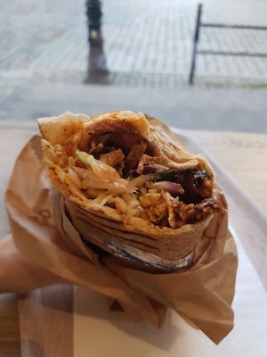 Vegap with burger sauce at Vegab in Poznan