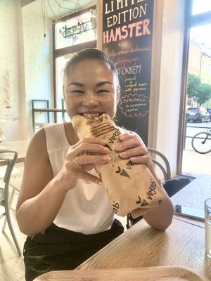 Aloha vegab /w garlic sauce  at Vegab in Poznan