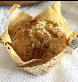 Vegan apple muffin  at Drifting Grounds in Ocean View