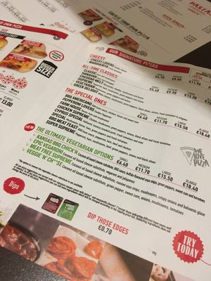 Delivery and takeaway menu at Pizza Hut - Kings Ave in Paphos