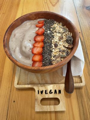 I think this is the banana and mango option.  at iVegan Supershop Westlake Hanoi - Healthy Plant Based Cafe in Hanoi