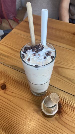 Coconut ice blended coffee  at iVegan Supershop Westlake Hanoi - Healthy Plant Based Cafe in Hanoi