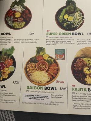 They have all macros index for all of food  at iVegan Supershop Westlake Hanoi - Healthy Plant Based Cafe in Hanoi