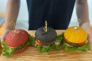 best vegan burgers at iVegan Supershop Westlake Hanoi - Healthy Plant Based Cafe in Hanoi