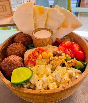 Falafel bowl (120k) at iVegan Supershop Westlake Hanoi - Healthy Plant Based Cafe in Hanoi