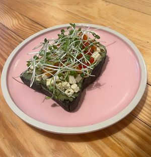 sourdough charcoal bread at iVegan Supershop Westlake Hanoi - Healthy Plant Based Cafe in Hanoi