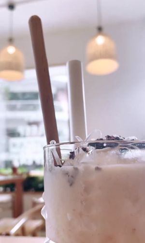 coconut coffee at iVegan Supershop Westlake Hanoi - Healthy Plant Based Cafe in Hanoi