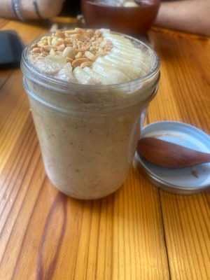 Banana overnight oats  at iVegan Supershop Westlake Hanoi - Healthy Plant Based Cafe in Hanoi