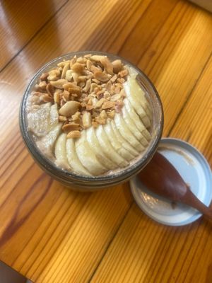 Banana overnight oats  at iVegan Supershop Westlake Hanoi - Healthy Plant Based Cafe in Hanoi