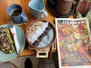 Smoothie Bowl & Avocado/Mushroom toast   at iVegan Supershop Westlake Hanoi - Healthy Plant Based Cafe in Hanoi