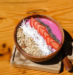 Pink Up smoothie bowl at iVegan Supershop Westlake Hanoi - Healthy Plant Based Cafe in Hanoi