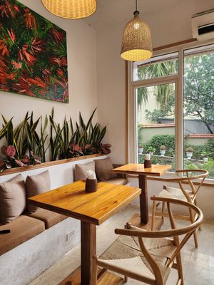 Interior at iVegan Supershop Westlake Hanoi - Healthy Plant Based Cafe in Hanoi