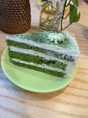 Matcha cake   at iVegan Supershop Westlake Hanoi - Healthy Plant Based Cafe in Hanoi
