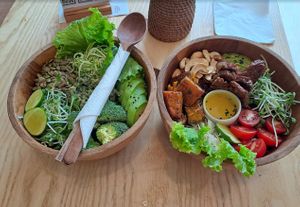 The best buddha bowl in Vietnam  at iVegan Supershop Westlake Hanoi - Healthy Plant Based Cafe in Hanoi