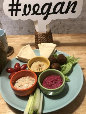 Falafel plate   at iVegan Supershop Westlake Hanoi - Healthy Plant Based Cafe in Hanoi