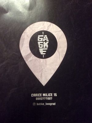 The logo at Balkan Baklava in Belgrade