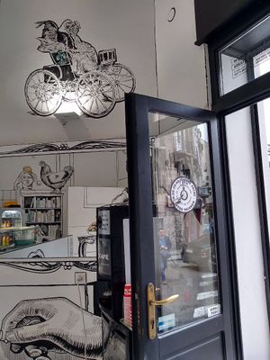 The front door from the inside., should have taken the photos myself! at Balkan Baklava in Belgrade