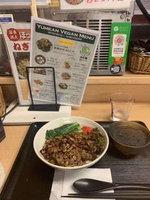 The owner’s recommendation, surou noodles  at Yume-an ゆめ庵 in Tokyo