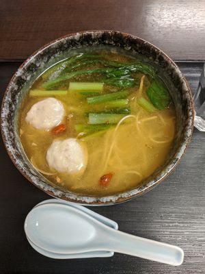 Vegan Ginger Noodle Soup! ✨ at Yume-an ゆめ庵 in Tokyo