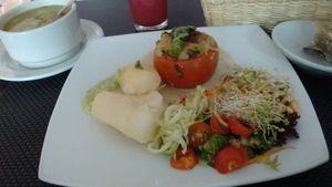 Lunch of the day in November 2018 at La Esquina Vegetariana in Bogota