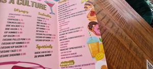 Their menu at Brunchbar in Heerlen