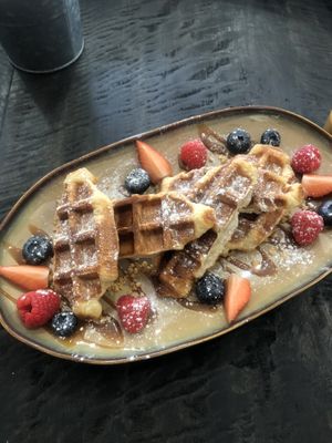 Vegan croffles  at Beity in Marbella