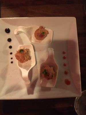 Lentil dumplings  at Coppers in Hythe