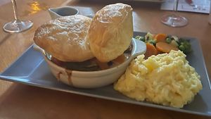 Vegan pot pie with cream sauce    at PIE in Lagos