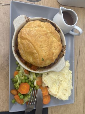 Vegan pie with pastry top.   at PIE in Lagos