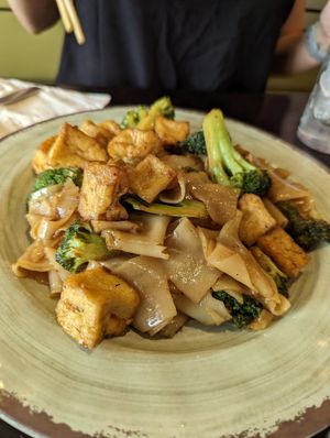 Pad See Ew made vegan at Kiin Lao & Thai Eatery in Pittsburgh