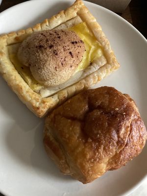 Pear danish and pain de chocolat at [plant-baked] in New York City