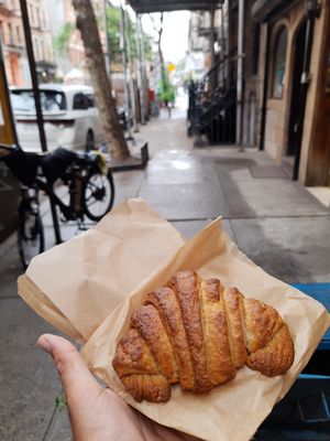 La croissant (I are the cookie before I snapped a pic!) at [plant-baked] in New York City