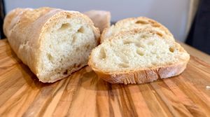 Light crumb, crisp crust at [plant-baked] in New York City