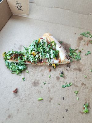 all that is left. verde pizza at Pizza Verde in Fort Worth