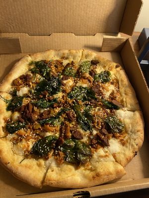 Kimchi Pizza  at Pizza Verde in Fort Worth