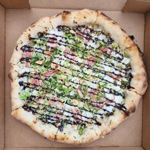 Bacon & Brussels at Pizza Verde in Fort Worth