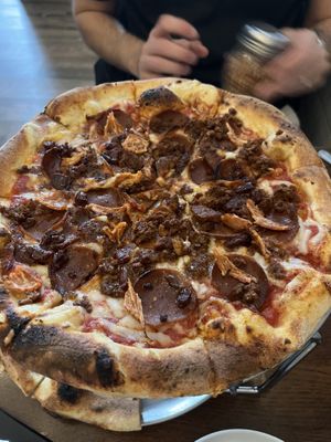 Meat loverrrs  at Pizza Verde in Fort Worth