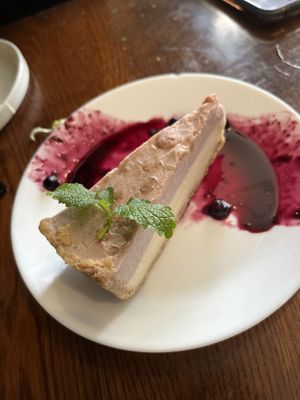 Strawberry cheesecake (from Däre)  at Pizza Verde in Fort Worth