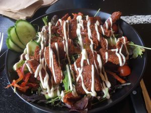 Track Stand salad  at Get Fixed Bicycle Cafè in Porirua