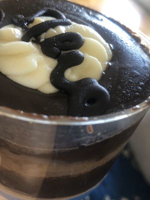 chocolate mousse at Bakehouse by Chrisanthidis in Kavala