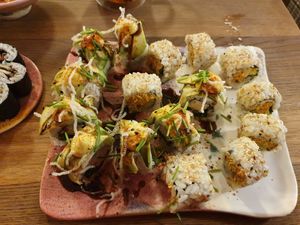 Yummy special mix at Cudo Vegan Sushi in Poznan