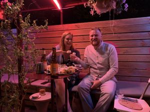 Cute little booth  at Cudo Vegan Sushi in Poznan