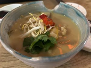 Tom Kha soup   at Cudo Vegan Sushi in Poznan