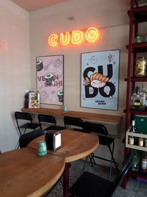Inside at Cudo Vegan Sushi in Poznan