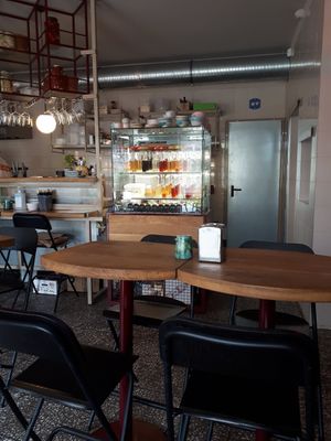 Inside at Cudo Vegan Sushi in Poznan