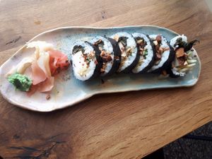 Lunch set sushi at Cudo Vegan Sushi in Poznan