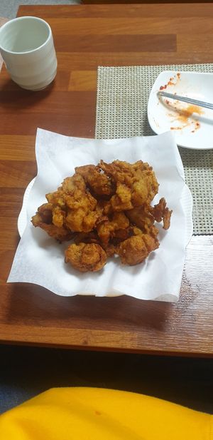 Mock meat fried chicken. Outstanding! at Soban Vegan 소반 비건식당 in Busan